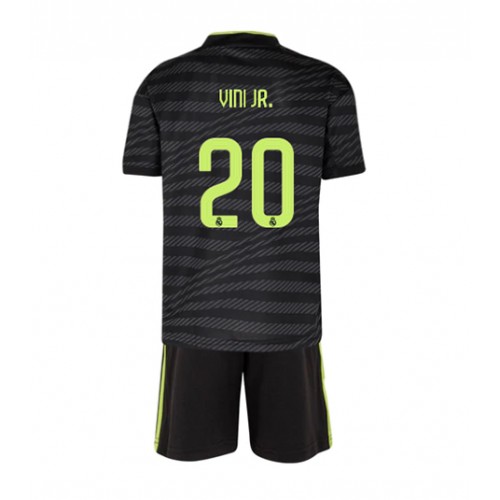 Real Madrid Vinicius Junior #20 Tredjedraktsett Barn 2022-23 Kortermet (+ Korte bukser) Real Madrid Vinicius Junior #20 Tredjedraktsett Barn 2022-23 Kortermet (+ Korte bukser)